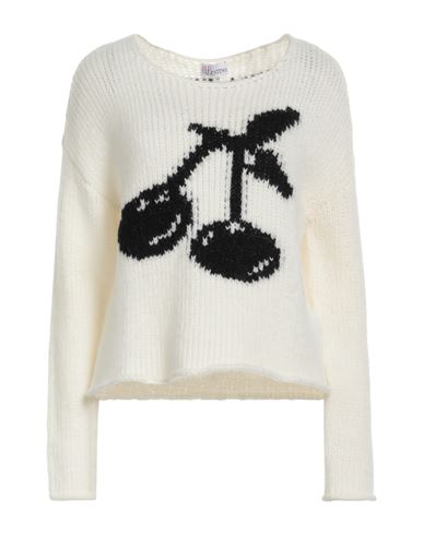 Shop Red Valentino Woman Sweater White Size M Acrylic, Polyamide, Mohair Wool, Polyester