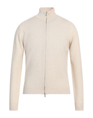 Filippo De Laurentiis Man Cardigan Cream Size 46 Merino Wool, Cashmere