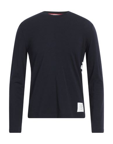 Thom Browne Man Sweater Navy Blue Size 5 Wool, Elastane