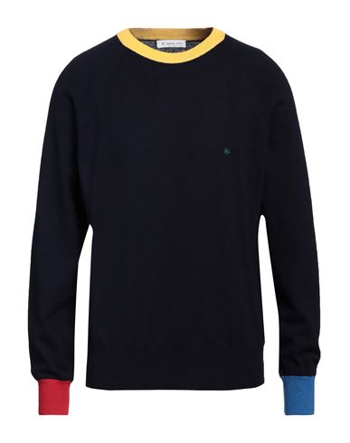 Manuel Ritz Man Sweater Midnight Blue Size Xxl Polyamide, Wool, Viscose, Cashmere In Blue