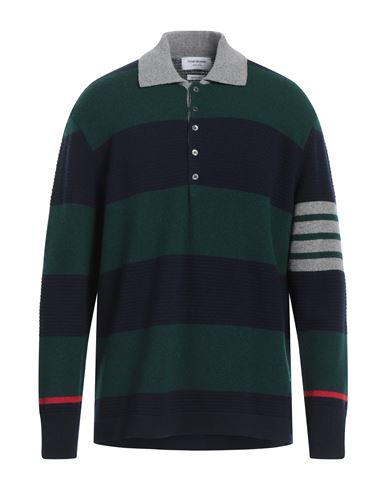 Shop Thom Browne Man Sweater Green Size 2 Virgin Wool