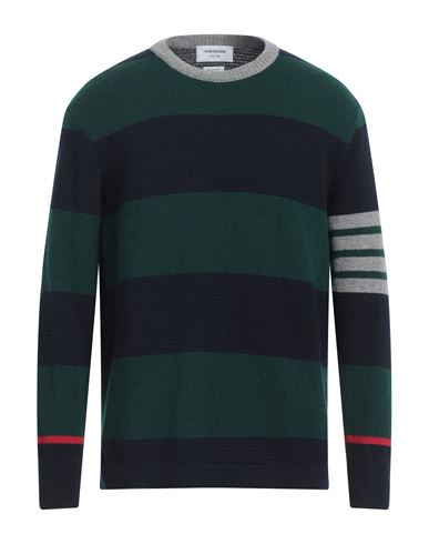 Shop Thom Browne Man Sweater Green Size 1 Virgin Wool