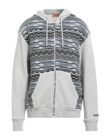 Missoni Man Sweatshirt Grey Size Xl Cotton, Wool