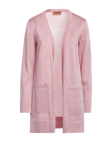 Shop Missoni Woman Cardigan Pink Size 8 Viscose, Cupro, Polyester