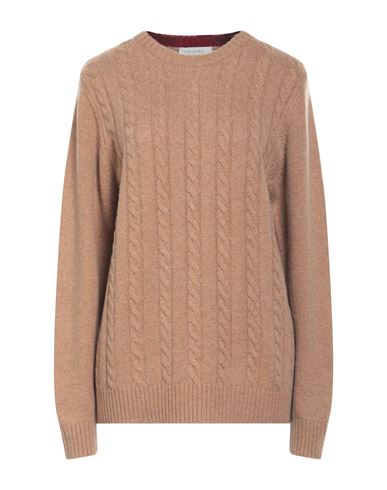 Thom Krom Woman Sweater Camel Size L Cotton, Viscose, Merino Wool, Recycled Polyamide, Cashmere In Beige