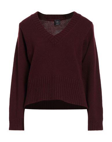 Pinko Woman Sweater Burgundy Size Xs Wool, Cashmere In Red