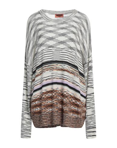 Missoni Woman Sweater Ivory Size Xl Wool In White