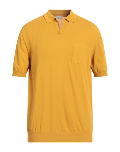 Shop Altea Man Sweater Ocher Size Xxl Cotton In Yellow