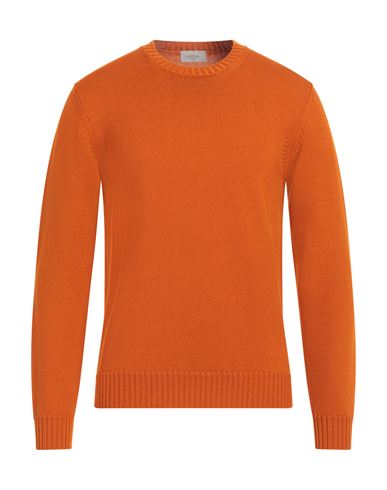 Shop Altea Man Sweater Orange Size S Virgin Wool