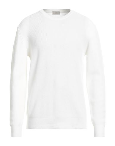 Shop Altea Man Sweater White Size L Linen, Cotton