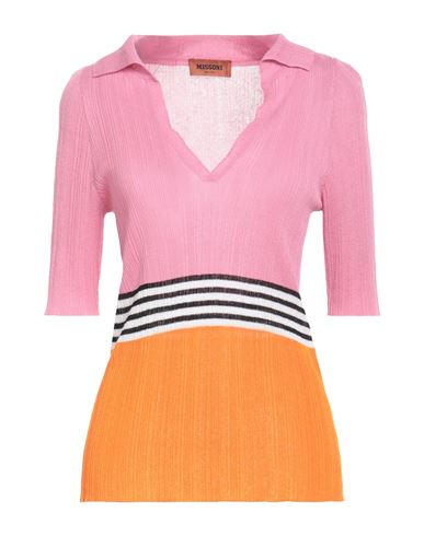 Shop Missoni Woman Sweater Pink Size 4 Viscose, Linen, Polyamide