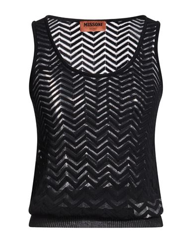 Missoni Woman Sweater Black Size 0 Cotton, Polyamide