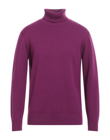 Kangra Man Turtleneck Mauve Size 42 Wool, Cashmere In Purple