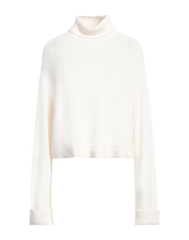 Be You By Geraldine Alasio Woman Turtleneck Ivory Size S Cashmere In White