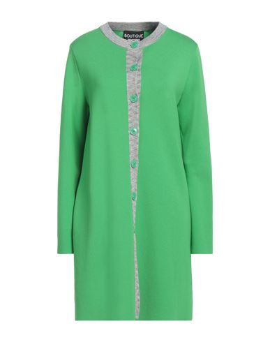 Boutique Moschino Woman Cardigan Green Size 10 Viscose, Polyamide, Polyester