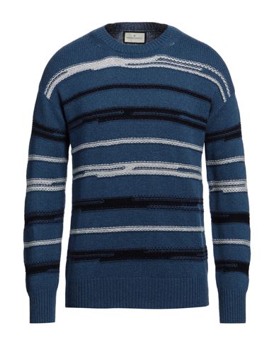 Bruno Manetti Man Sweater Blue Size L Cashmere