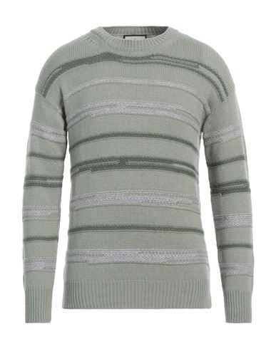 Bruno Manetti Man Sweater Sage Green Size L Cashmere