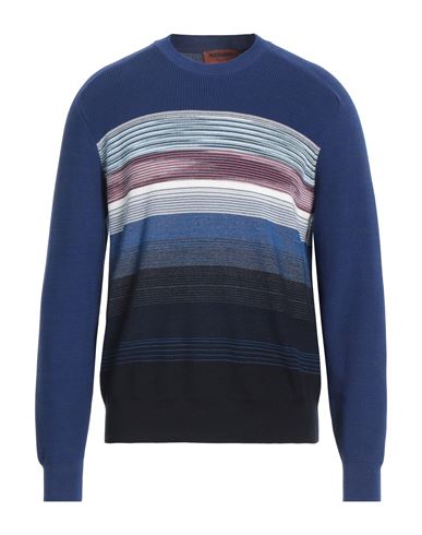 Missoni Man Sweater Blue Size 38 Cotton