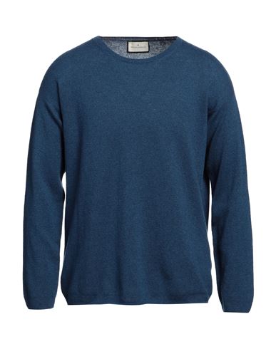 Bruno Manetti Man Sweater Navy Blue Size L Cashmere