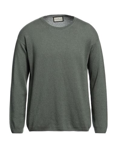 Bruno Manetti Man Sweater Military Green Size M Cashmere