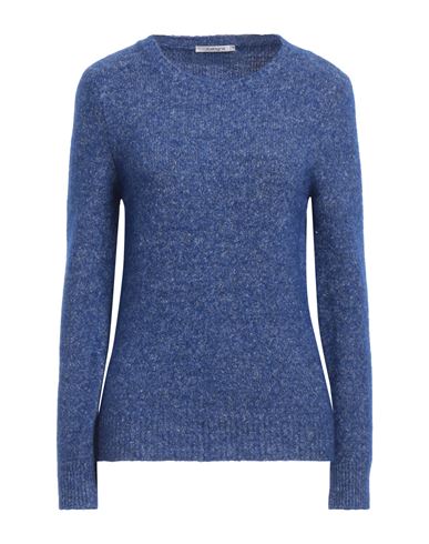 Kangra Woman Sweater Blue Size 12 Alpaca Wool, Cotton, Polyamide, Wool, Elastane