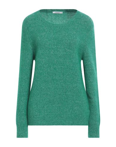 Kangra Woman Sweater Green Size 12 Alpaca Wool, Cotton, Polyamide, Wool, Elastane