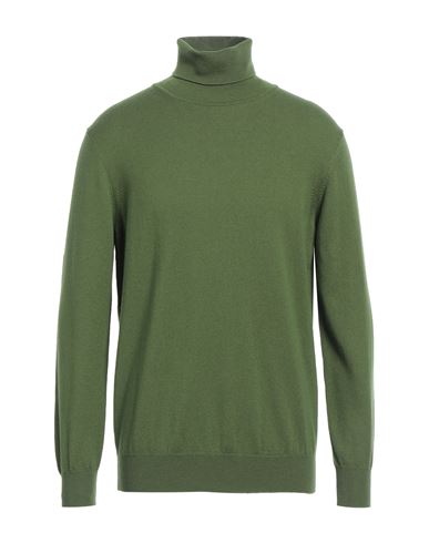Shop Kangra Man Turtleneck Green Size 44 Wool, Silk, Cashmere