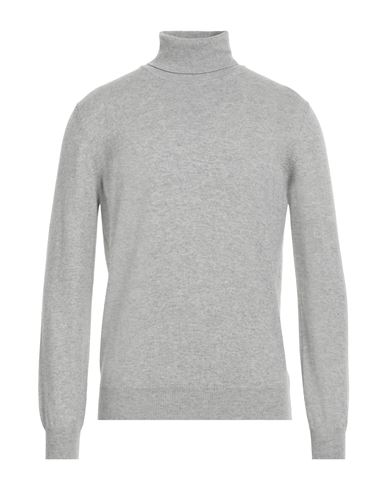 Shop Kangra Man Turtleneck Light Grey Size 44 Wool, Silk, Cashmere