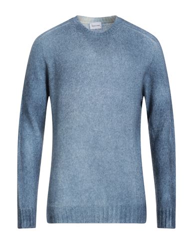 Scaglione Man Sweater Slate Blue Size Xl Alpaca Wool, Polyamide, Wool