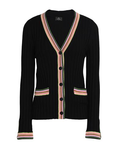 Shop Etro Woman Cardigan Black Size 8 Wool