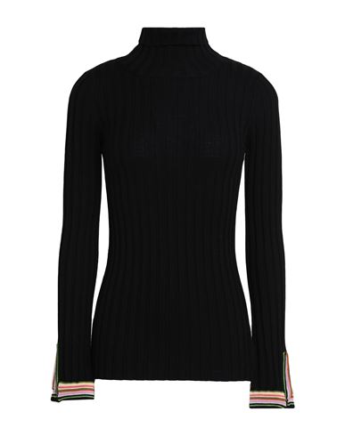 Shop Etro Woman Turtleneck Black Size 6 Wool