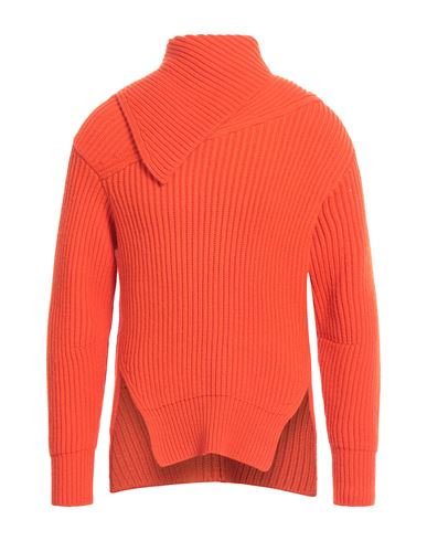 Jil Sander Woman Turtleneck Orange Size 0 Wool In Red