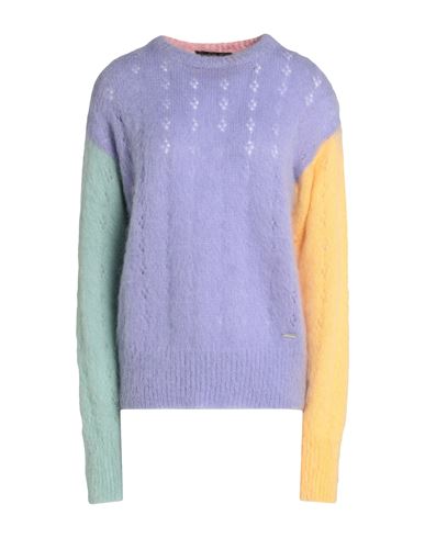 Dsquared2 Woman Sweater Lilac Size M Mohair Wool, Polyamide, Wool In Purple