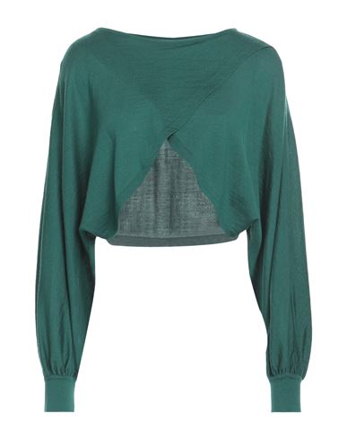 Alberta Ferretti Woman Sweater Green Size 6 Polyamide, Elastane