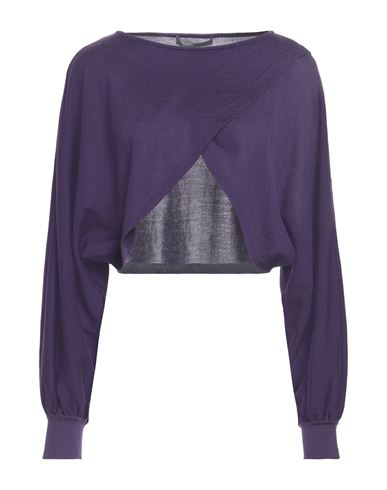Alberta Ferretti Woman Sweater Purple Size 6 Polyamide, Elastane