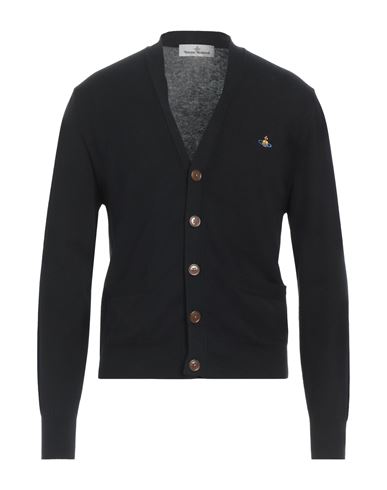 Shop Vivienne Westwood Man Cardigan Black Size M Cotton, Cashmere