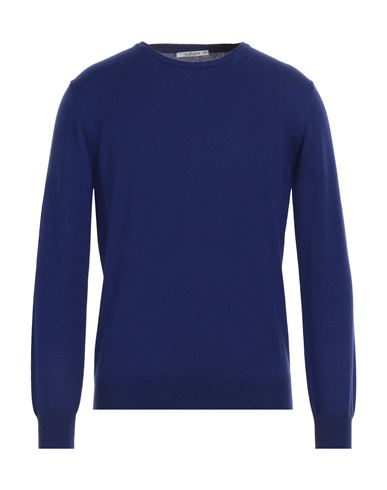 Kangra Man Sweater Purple Size 46 Wool, Silk, Cashmere In Blue