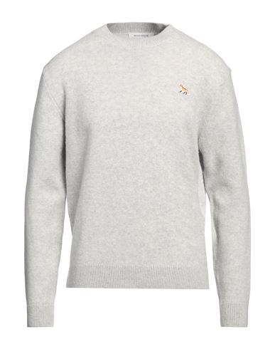 Maison Kitsuné Man Sweater Light Grey Size L Wool