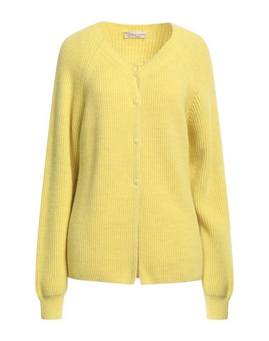 Cashmere Company Woman Cardigan Ocher Size 12 Acrylic, Wool, Polyamide, Alpaca Wool In Yellow