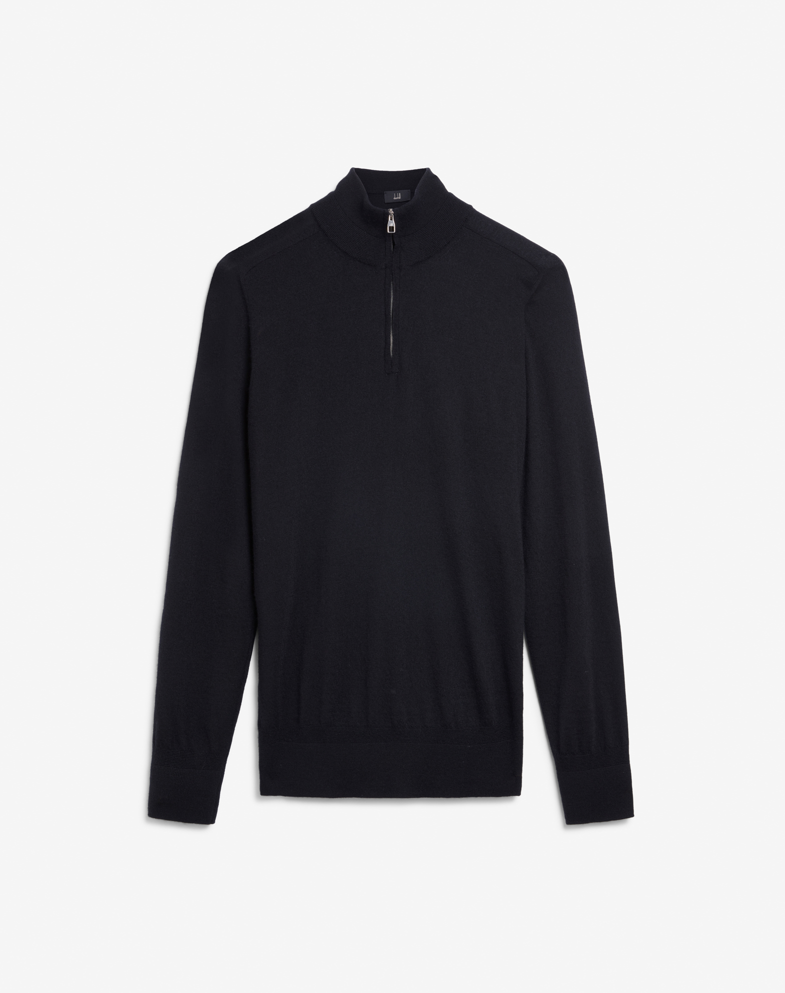 DUNHILL SUPERFINE CASHMERE 1/4 ZIP JUMPER
