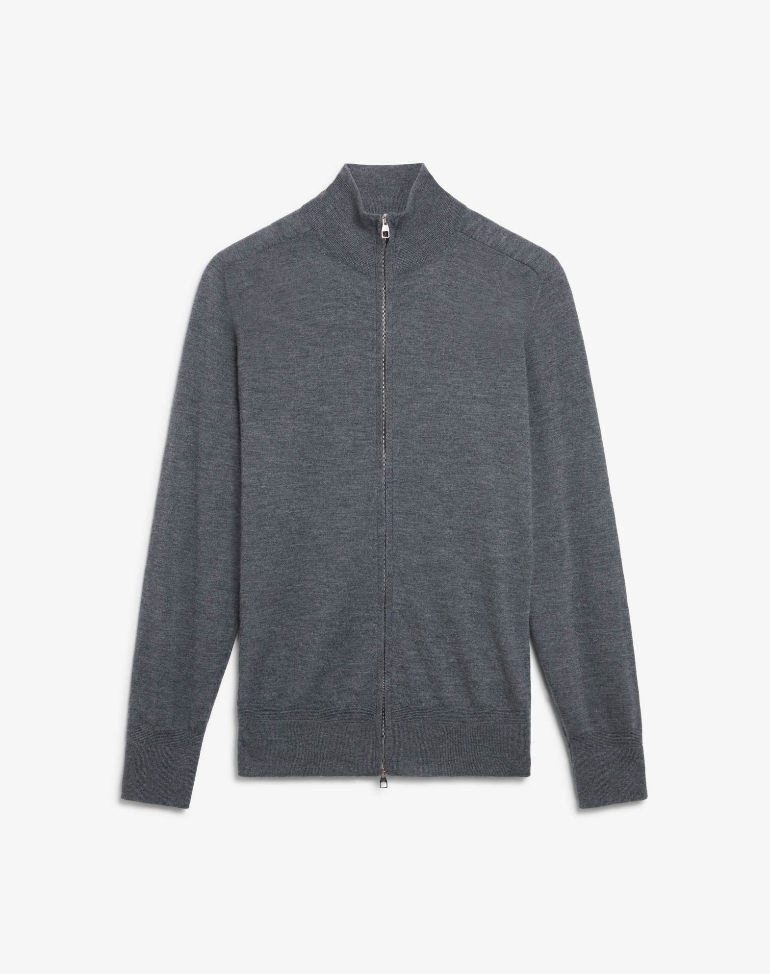 DUNHILL SUPERFINE CASHMERE ZIP THROUGH JUMPER 