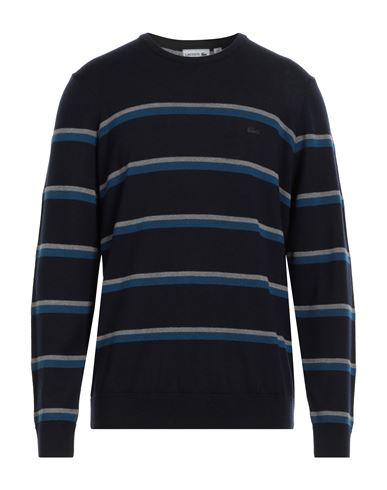 Lacoste Man Sweater Midnight Blue Size 7 Virgin Wool