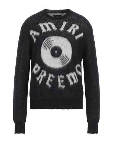 Shop Amiri Man Sweater Black Size L Mohair Wool, Polyamide, Alpaca Wool, Wool