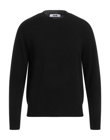 Shop Grifoni Man Sweater Black Size 40 Wool, Polyamide