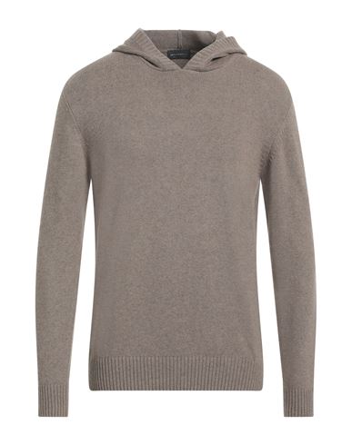 Luca Bertelli Man Sweater Dove Grey Size L Wool, Viscose, Polyamide, Cashmere In Brown