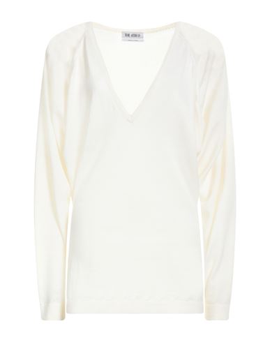Shop Attico The  Woman Sweater Cream Size 6 Wool In White