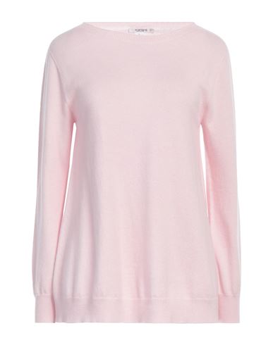 Kangra Woman Sweater Light Pink Size 8 Wool, Silk, Cashmere