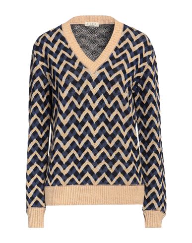 Shop Siyu Woman Sweater Sand Size 8 Merino Wool In Beige