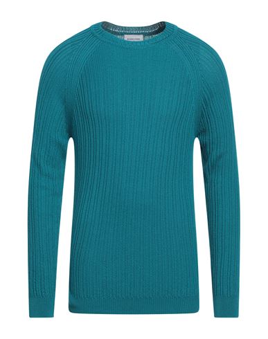 Shop Scaglione Man Sweater Deep Jade Size Xxl Cotton In Green