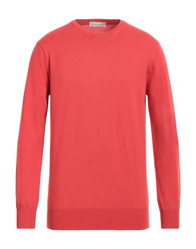 Cashmere Company Man Sweater Tomato Red Size 40 Wool, Cashmere